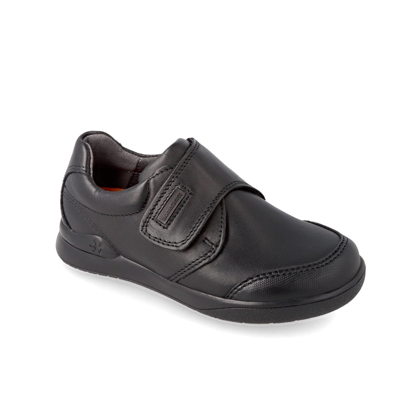 Biomecanics black napa velcro school shoe