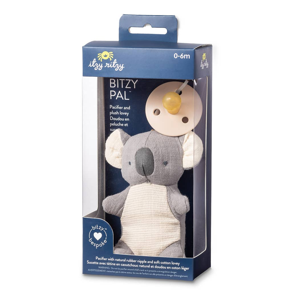 Itzy Ritzy Bitzy Pal Natural Rubber Pacifier & Stuffed Animal