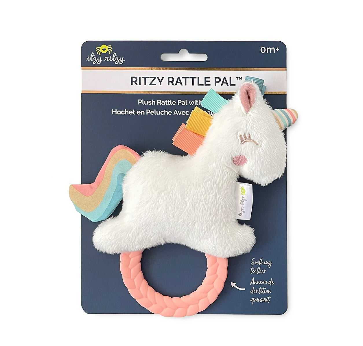 Itzy Ritzy Ritzy Rattle Pal Plush Rattle With Teether