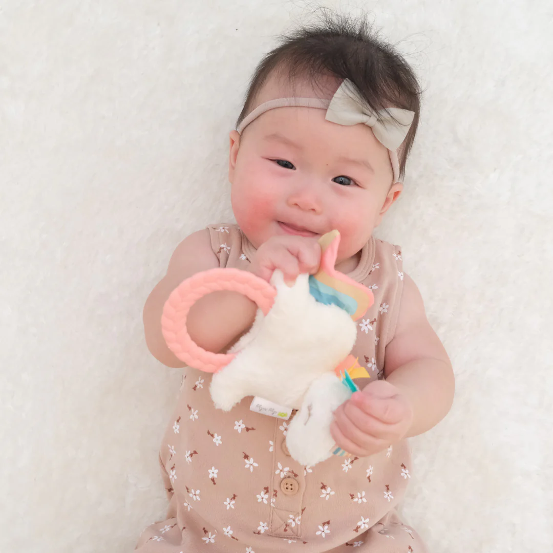 Itzy Ritzy Ritzy Rattle Pal Plush Rattle With Teether