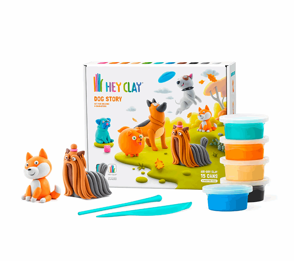 Hey Clay Clay Set Dog Story