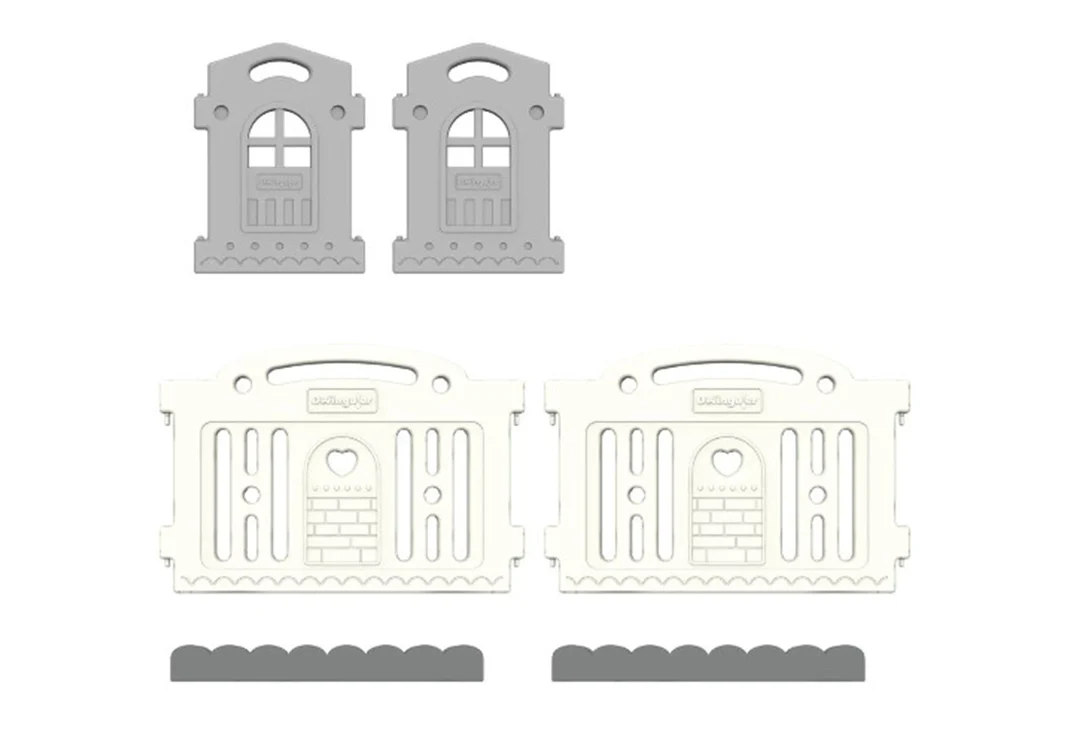 Dwinguler Castle Extension Set Downy Grey