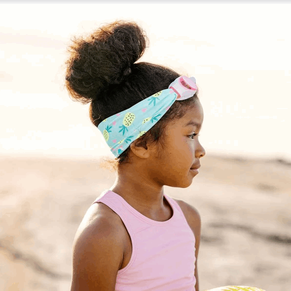 Splash swim goggles pineapple crush, pink frames
