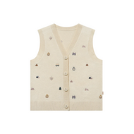 Petite Revery Cotton Knit Vest Mini Camp Revery