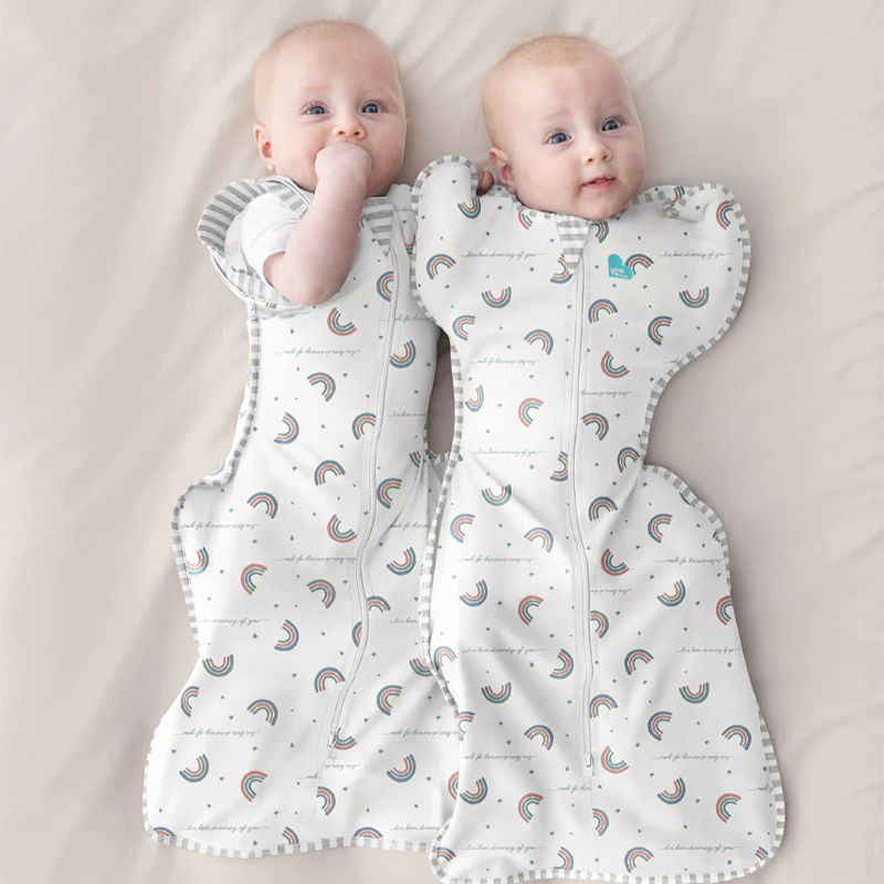 Love To Dream Swaddle Up Transition Bag Original Cotton 1.0 White Rainbow Dream