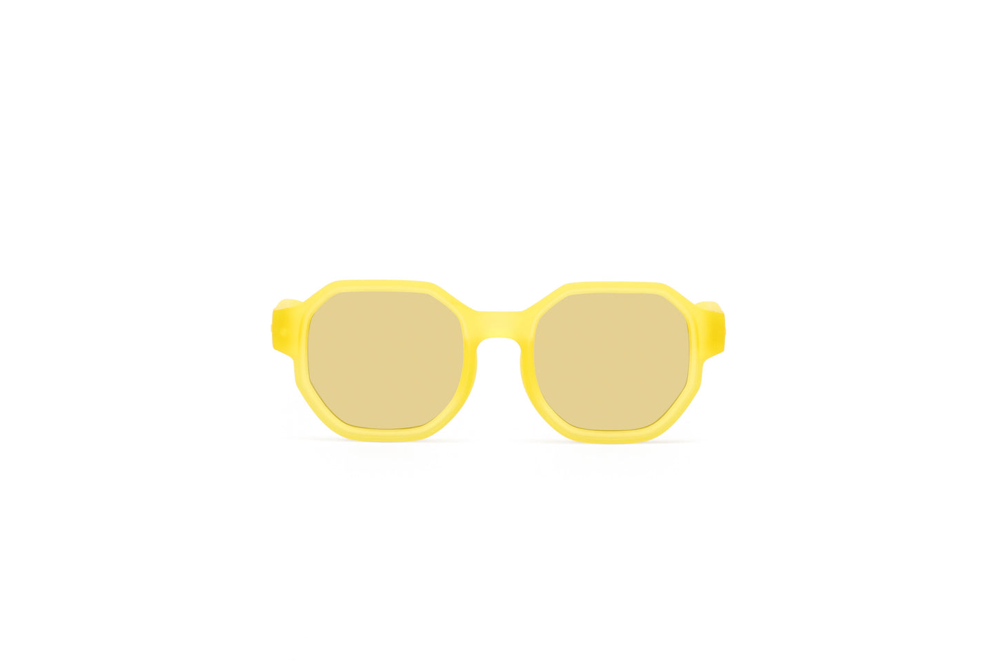 OLIVIO & CO SQUARE SUNGLASSES JUNIOR+ CREATIVE EDITION D SUNSHINE YELLOW 