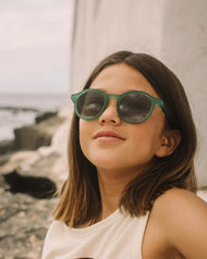 Olivio & Co Oval Sunglasses Junior+ Classic Olivio Olive Green