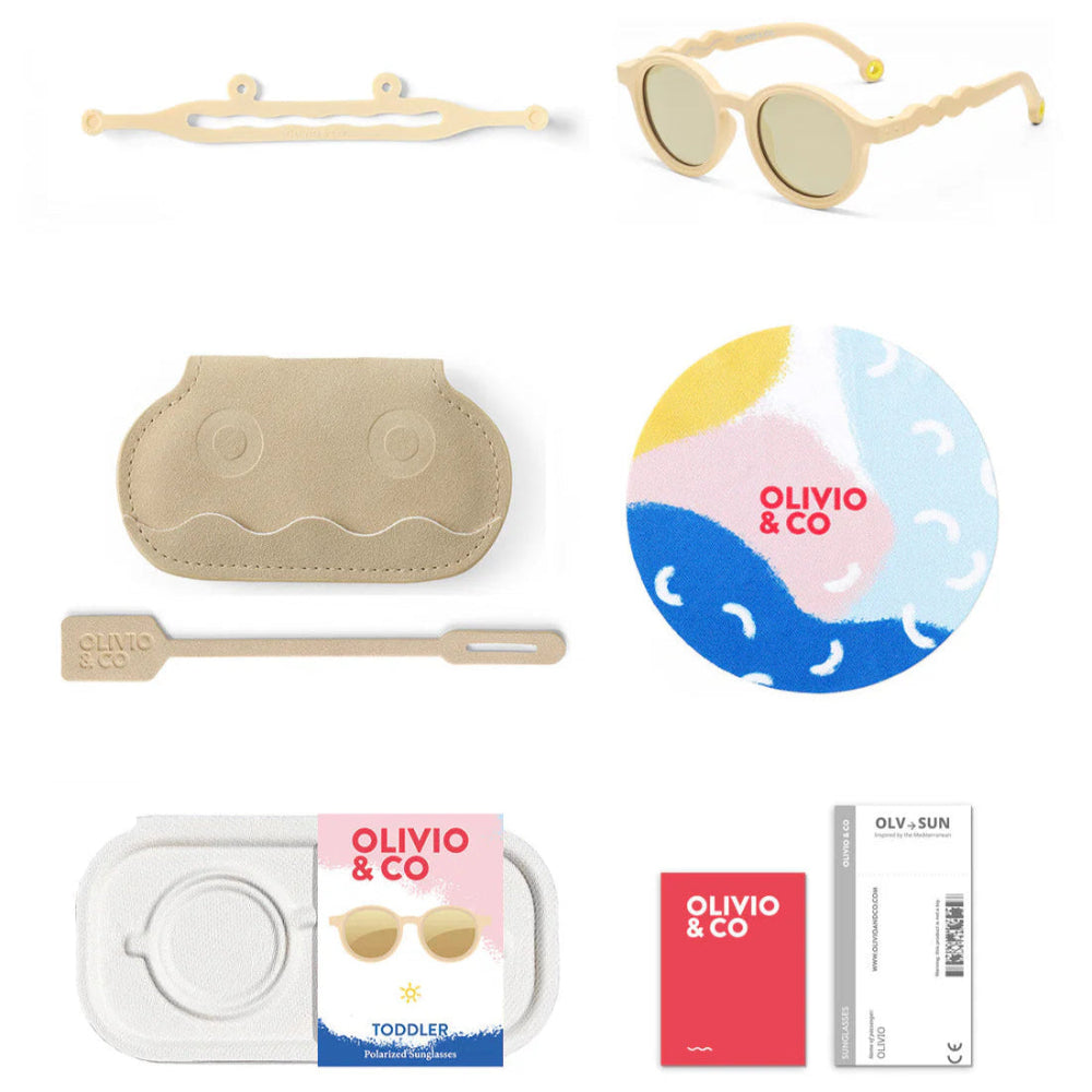 Olivio & Co Oval Sunglasses Kids Classic Olivio Desert Sand
