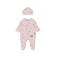 Mayoral Dinosaur Print Romper and Hat Set