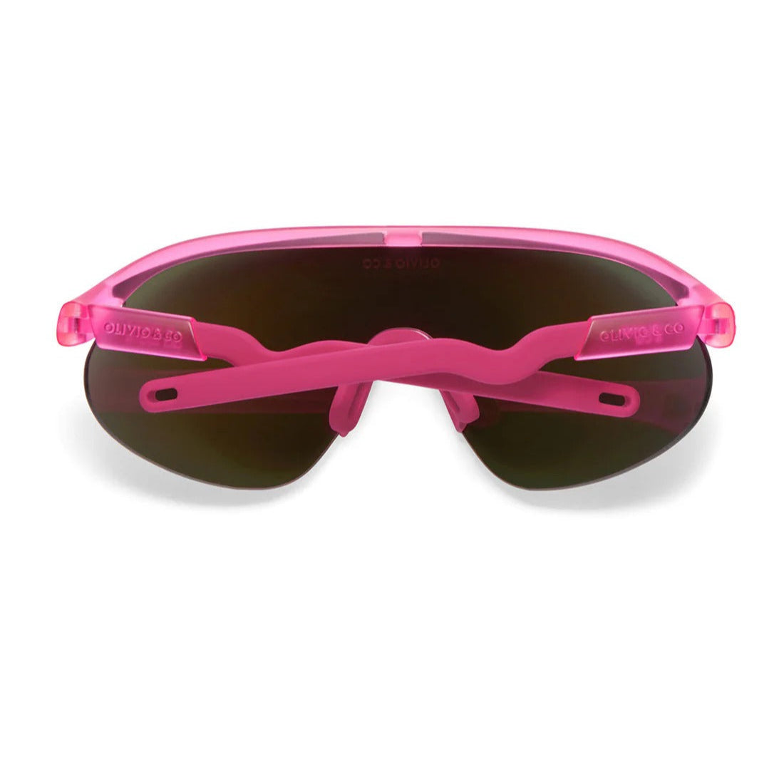 OLIVIO & CO SPORT SUNGLASSES JUNIOR+ HALF-RIM FLAMINGO PINK - baby enRoute