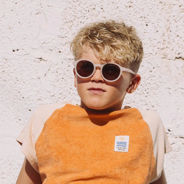 OLIVIO & CO OVAL SUNGLASSES JUNIOR GELATO SUMMER VANILLA BROWNIE - baby enRoute