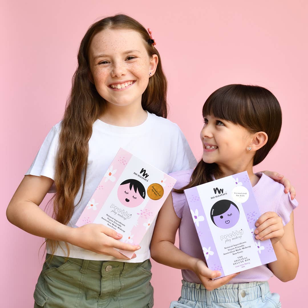 No Nasties Kids Nancy Kids Natural Pressed Powder Purple Makeup Palette Kit