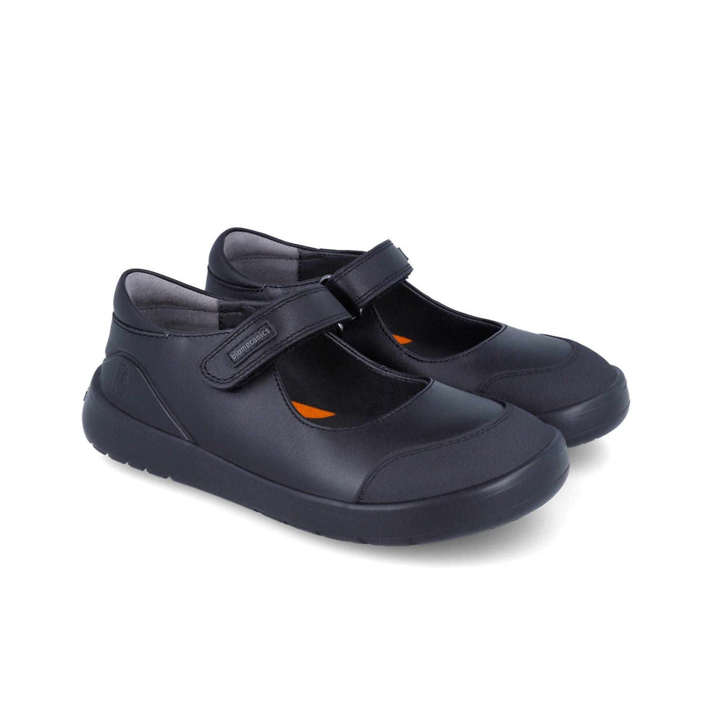 Biomecanics black napa girl school shoes pair