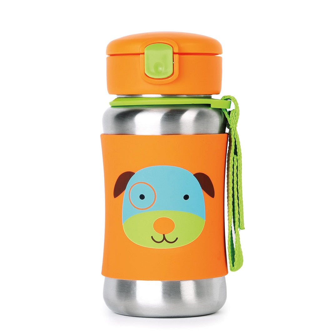 SKIP HOP ZOO STAINLESS STEEL STRAW BOTTLE