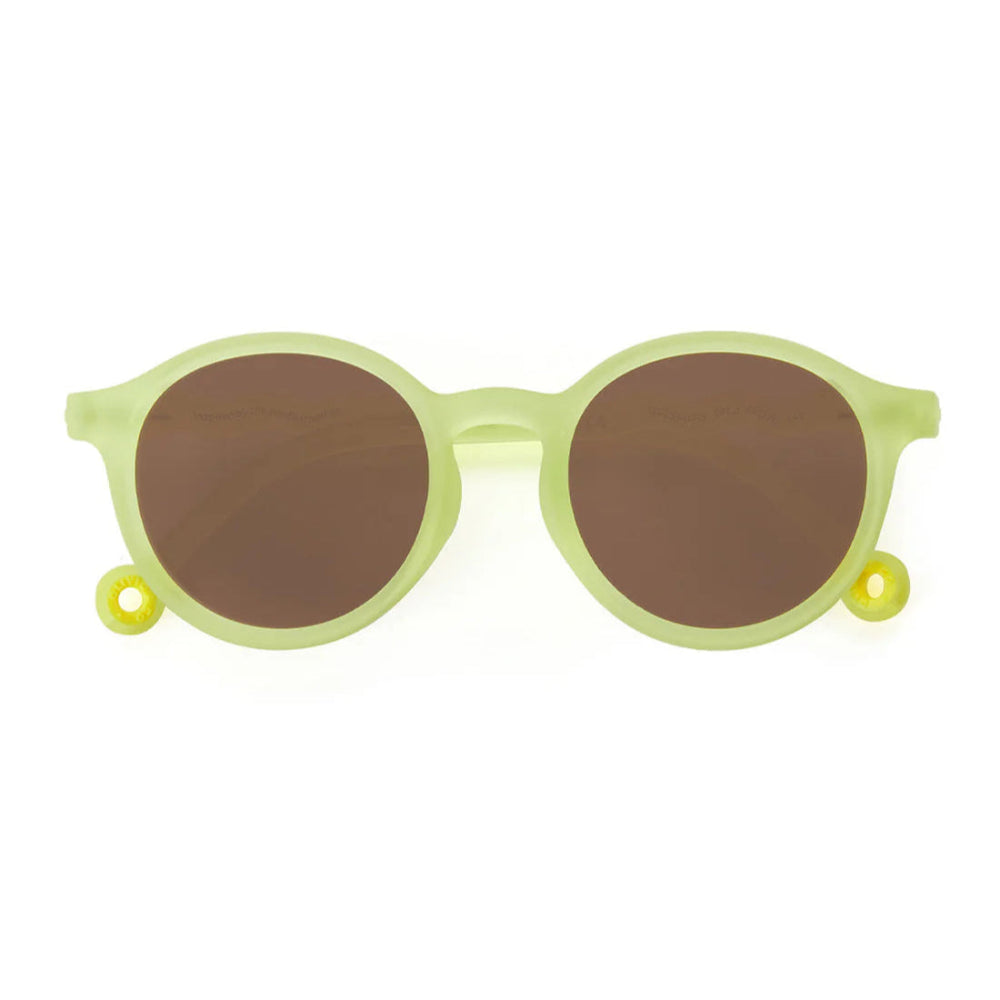 OLIVIO & CO OVAL SUNGLASSES JUNIOR+ CITRUS GARDEN LIME GREEN 