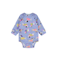 Up Baby Soft Jersey Cotton Long Sleeve Bodysuit Dog Story