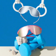 Olivio & Co Sport Sunglasses Junior+ Half-Rim Flamingo Pink