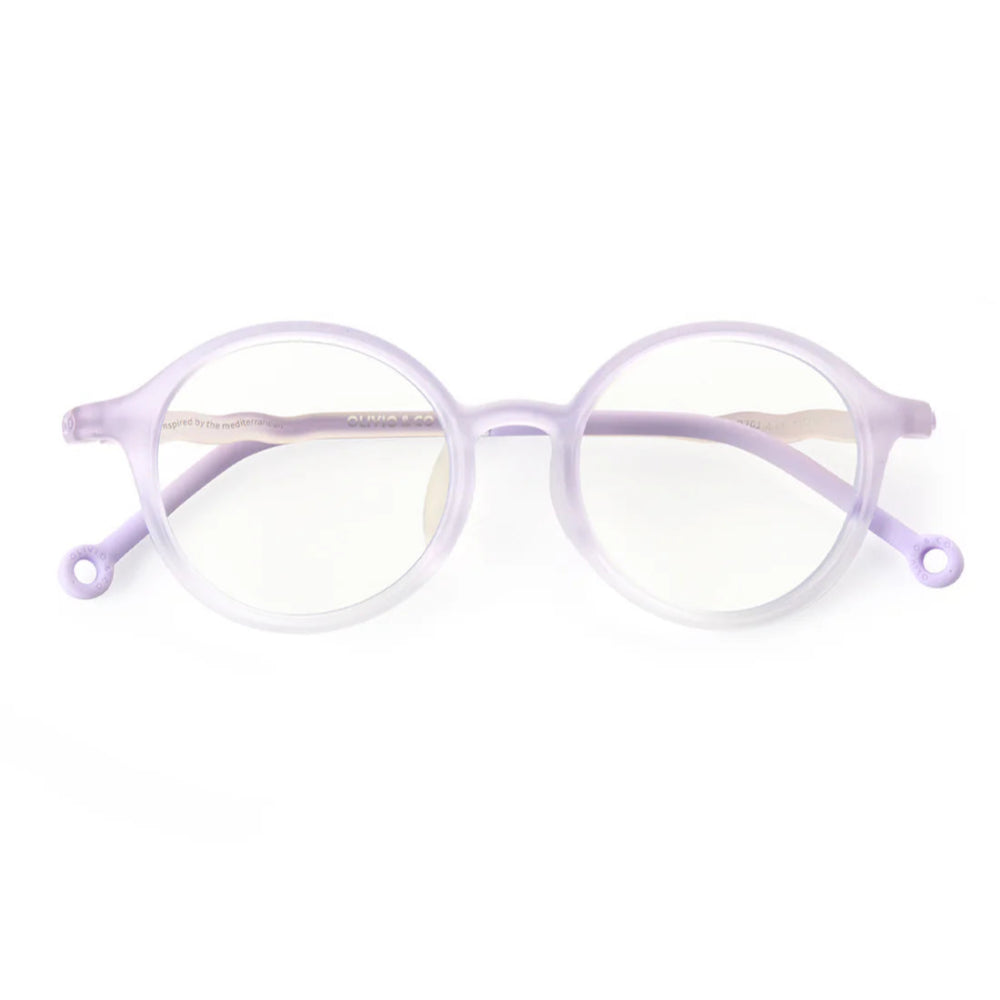 OLIVIO & CO OVAL SCREEN GLASSES JUNIOR+ TRANQUIL LAVENDER 
