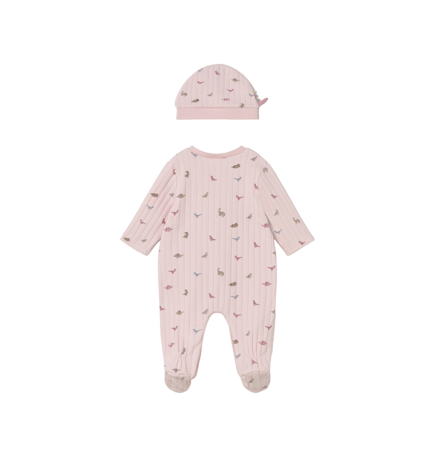 Mayoral Dinosaur Print Romper and Hat Set