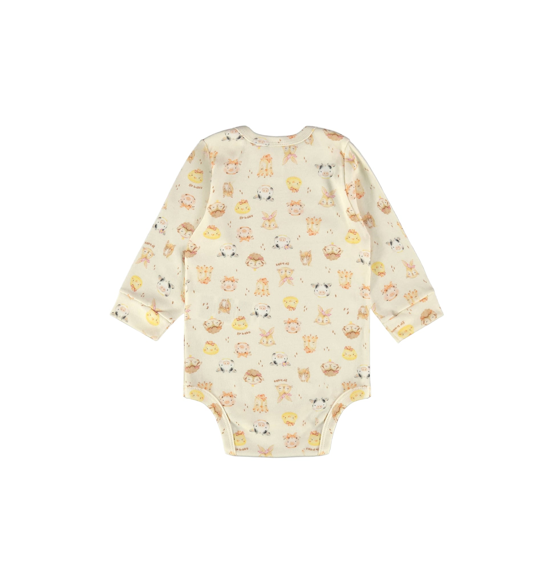 Up Baby Soft Jersey Cotton Long Sleeve Bodysuit Farm