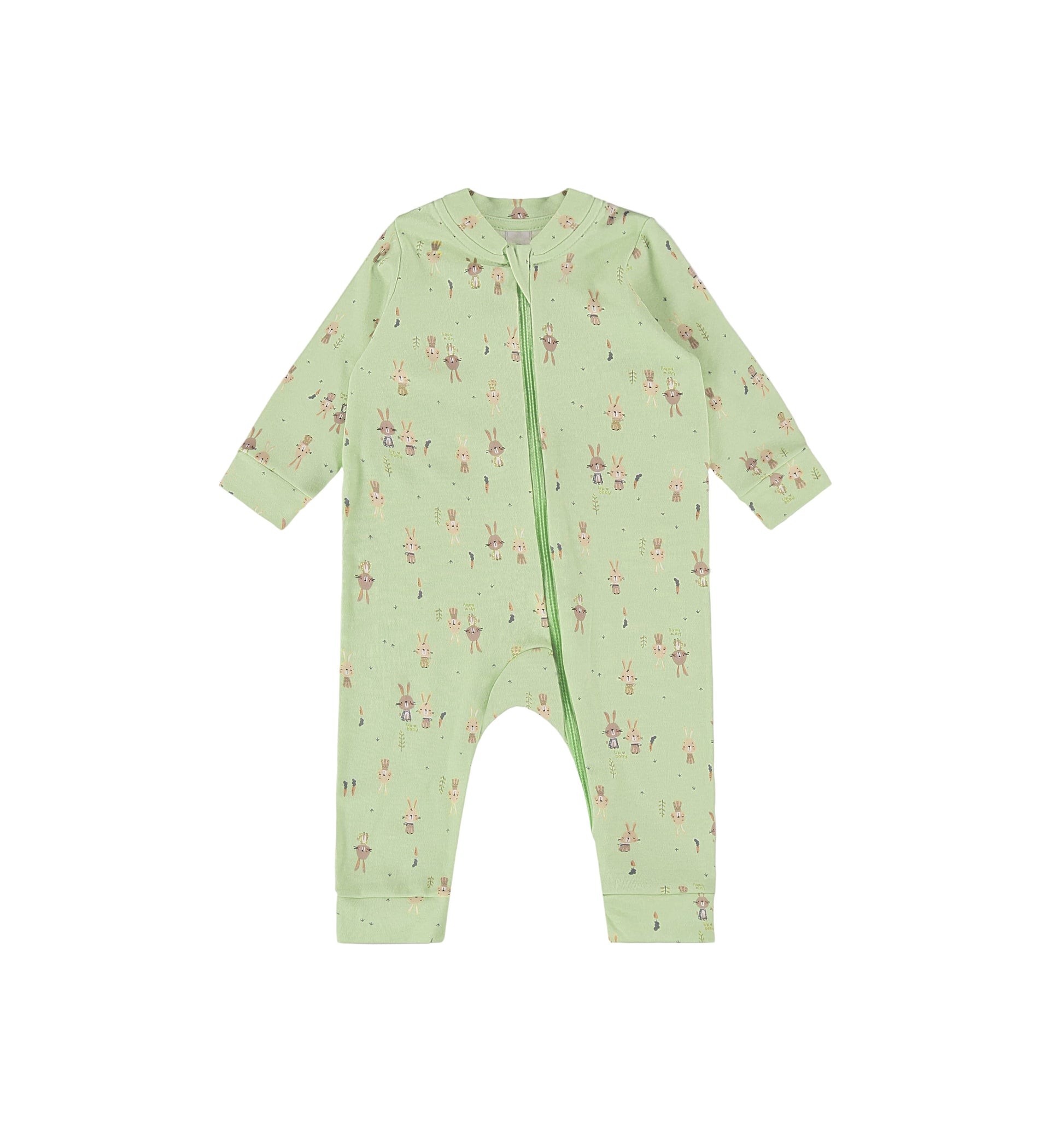 Up Baby Soft Jersey Cotton Boys Jumpsuit Rabbit