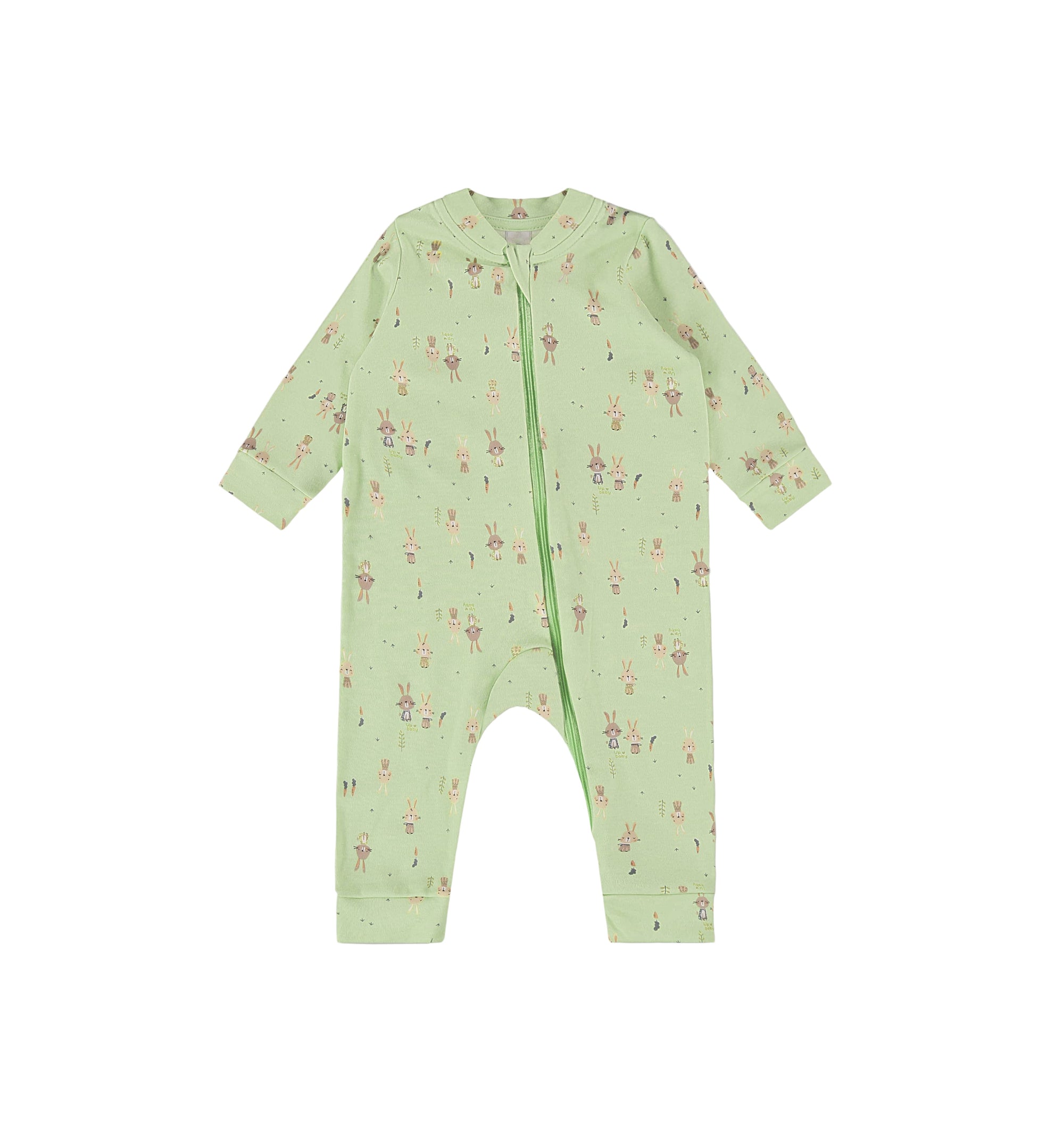 Up Baby Soft Jersey Cotton Boys Jumpsuit Rabbit