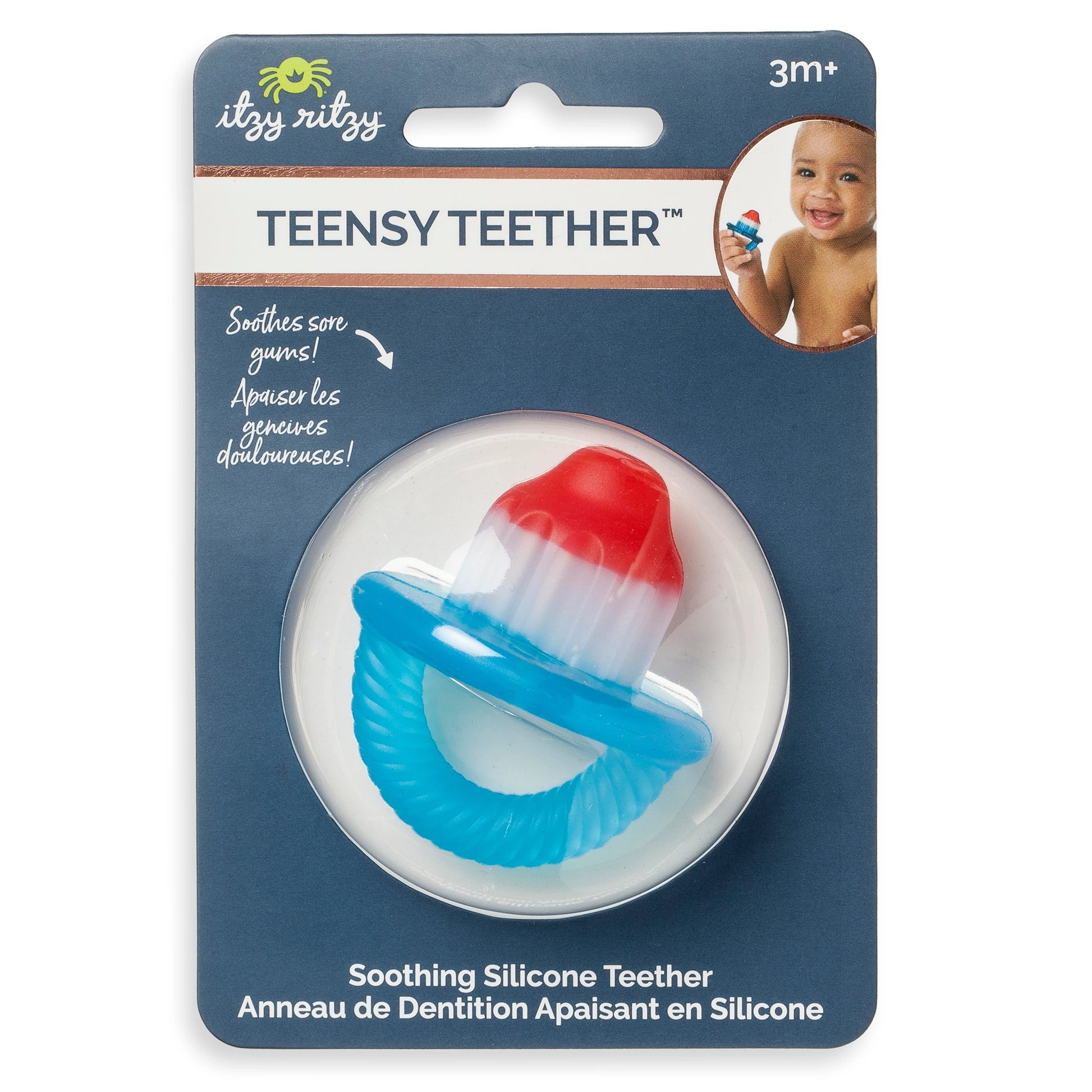 ITZY RITZY TEENSY TEETHER SOOTHING SILICONE TEETHER