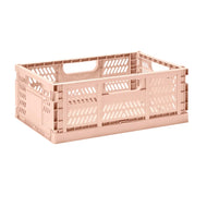 3 Sprouts Modern Folding Crate Clay