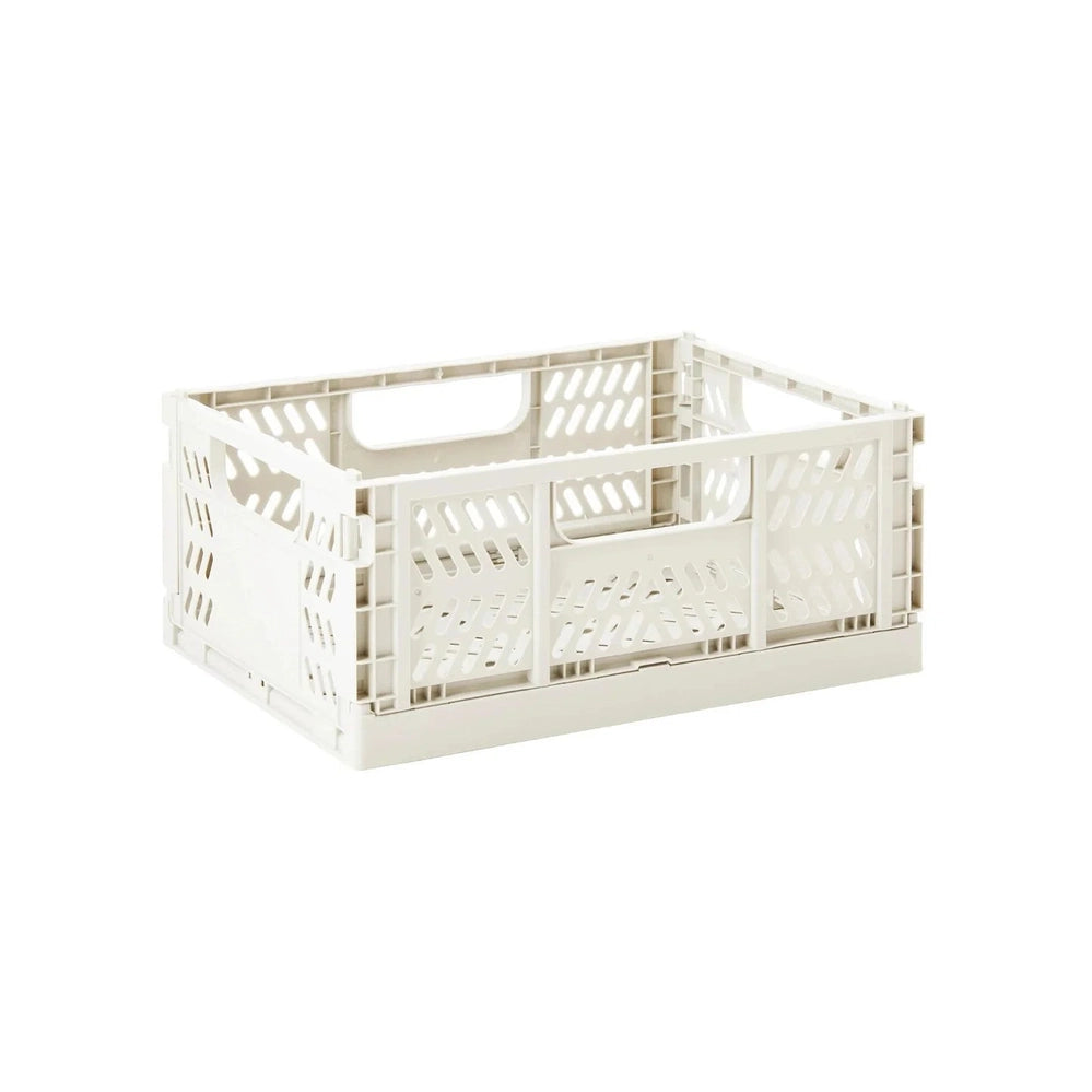 3 Sprouts Modern Folding Crate Cream