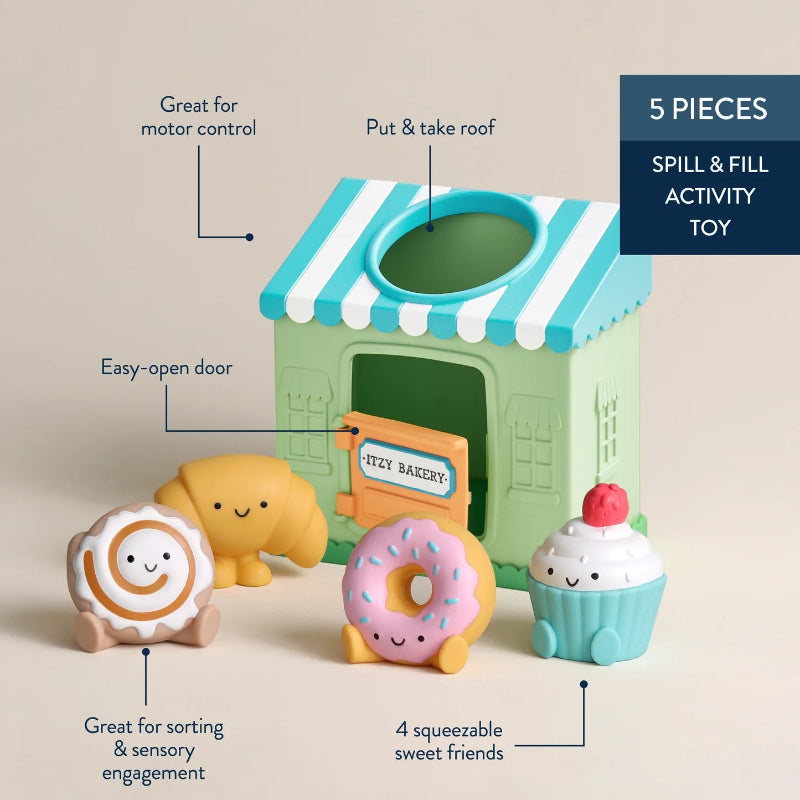 Itzy Ritzy Itzy Play Bakery Spill and Fill Activity Toy
