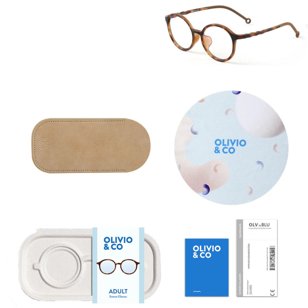 Olivio & Co Oval Screen Glasses Junior+ Tortoiseshell