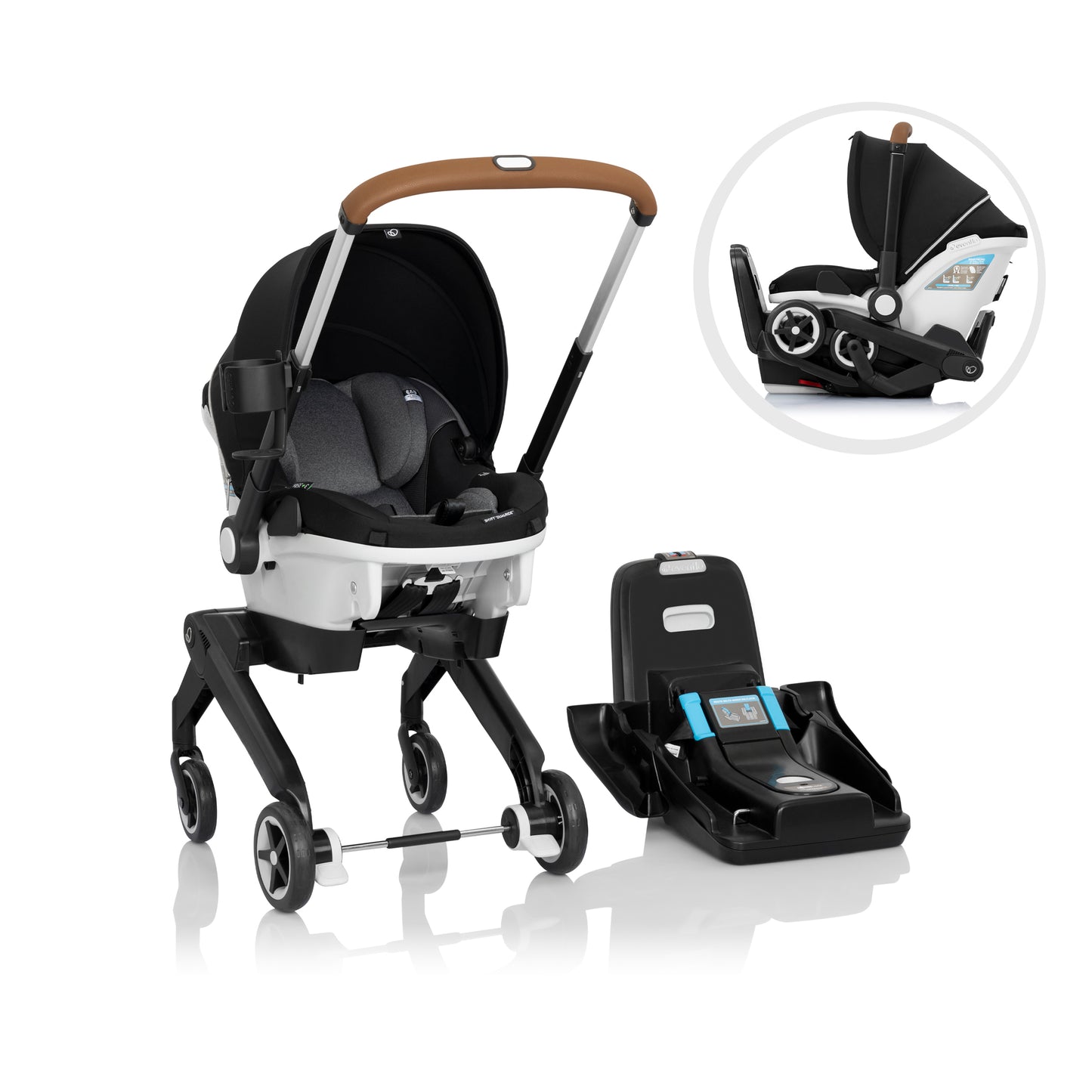 EVENFLO GOLD SHYFT DUALRIDE WITH CARRYALL STORAGE INFANT CAR SEAT AND STROLLER COMBO - baby enRoute