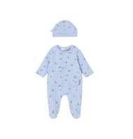 Mayoral Dinosaur Print Romper and Hat Set