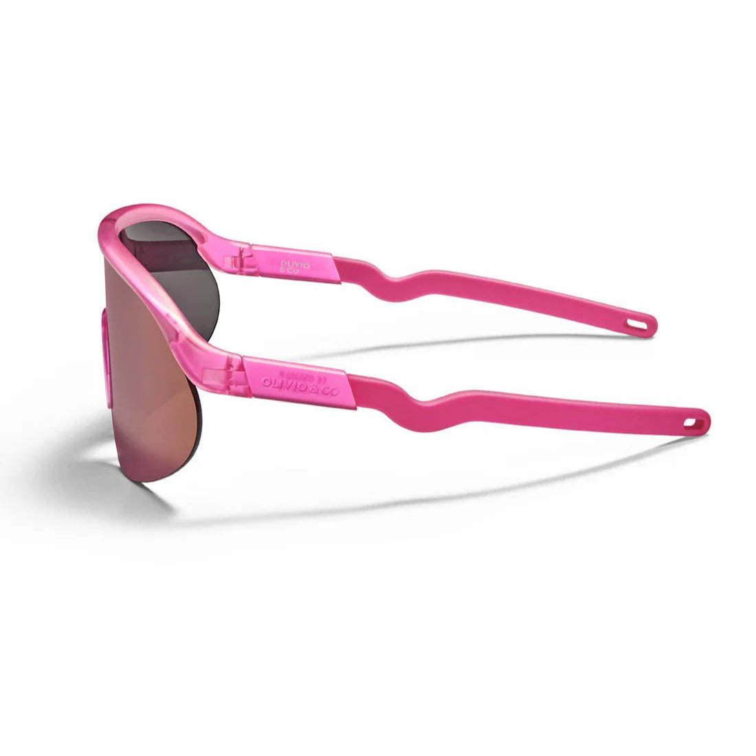 OLIVIO & CO SPORT SUNGLASSES JUNIOR+ HALF-RIM FLAMINGO PINK - baby enRoute
