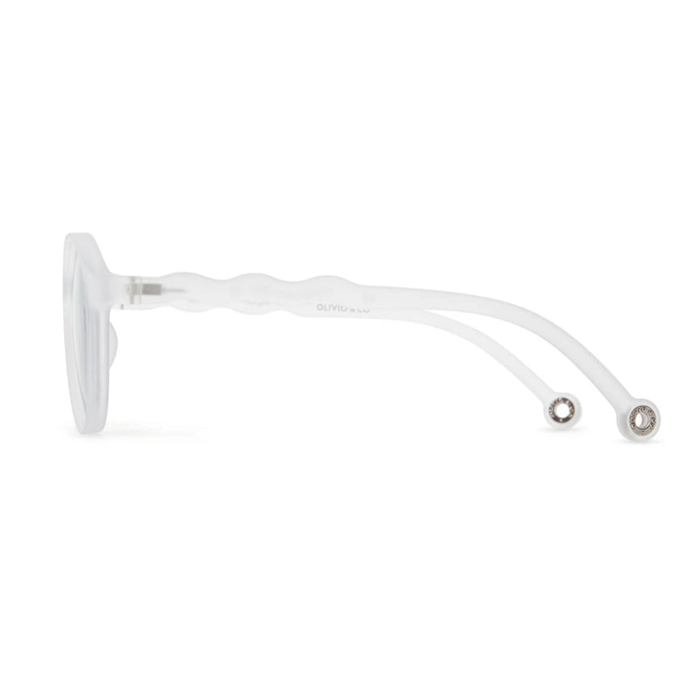 Olivio & Co Oval Sunglasses Adult Classic Olivio Jellyfish White