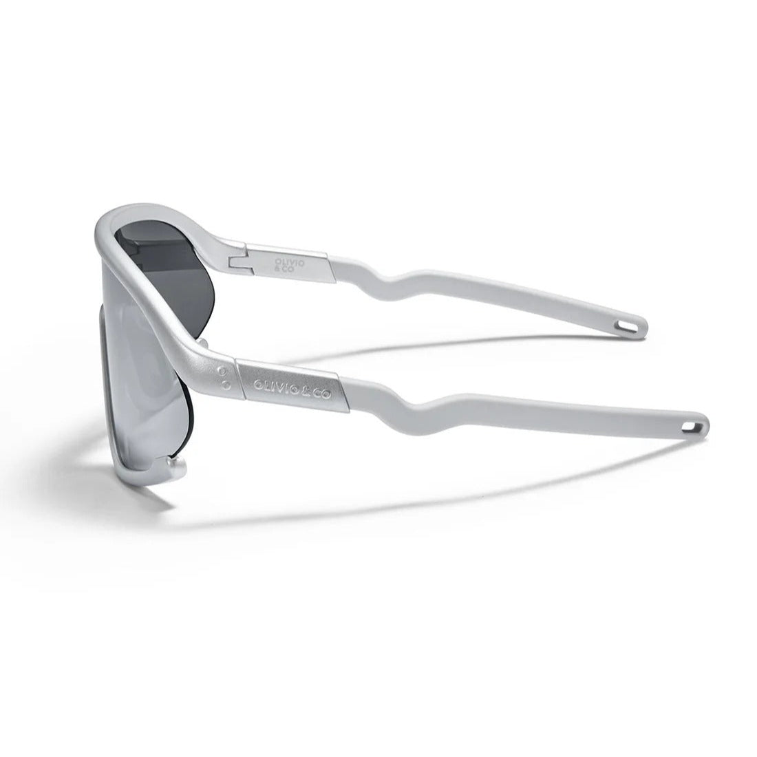 Olivio & Co Sport Sunglasses Junior+ Full-Rim Space Sivler