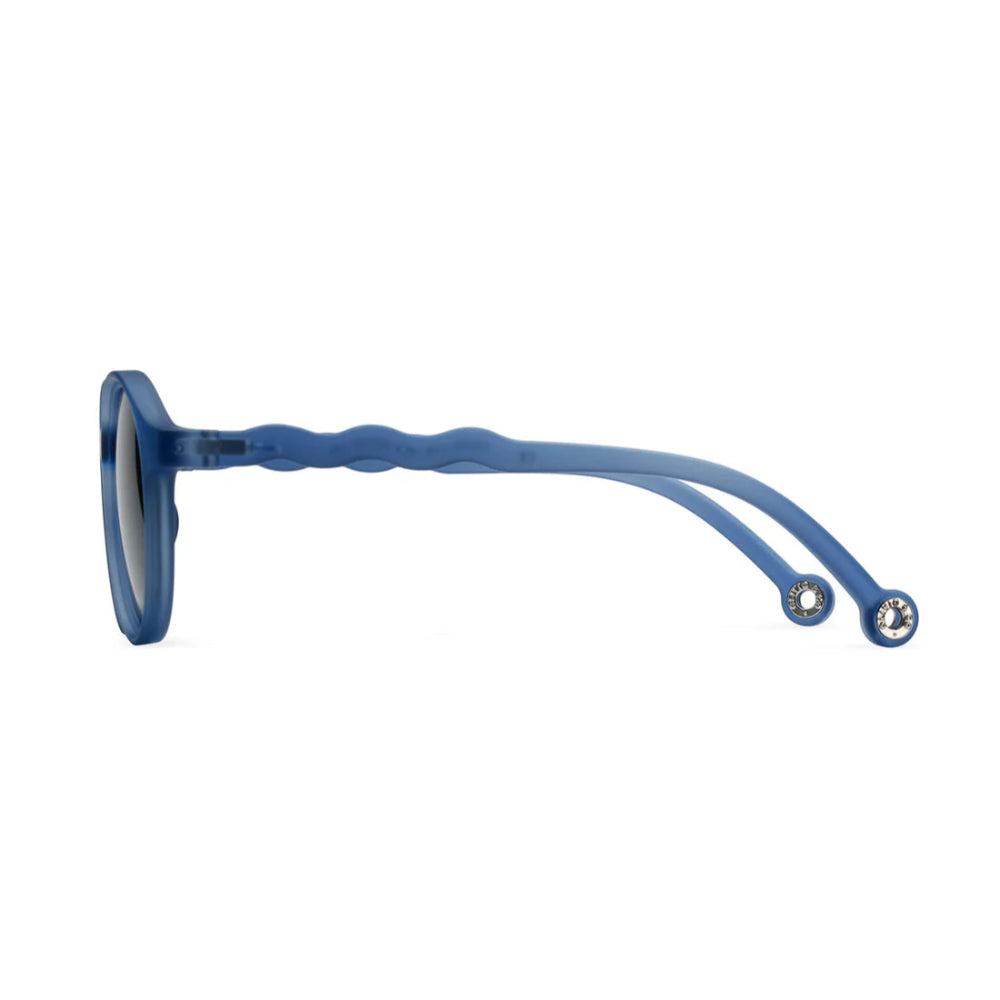 Olivio & Co oval sunglasses, navy blue, seaside stripes