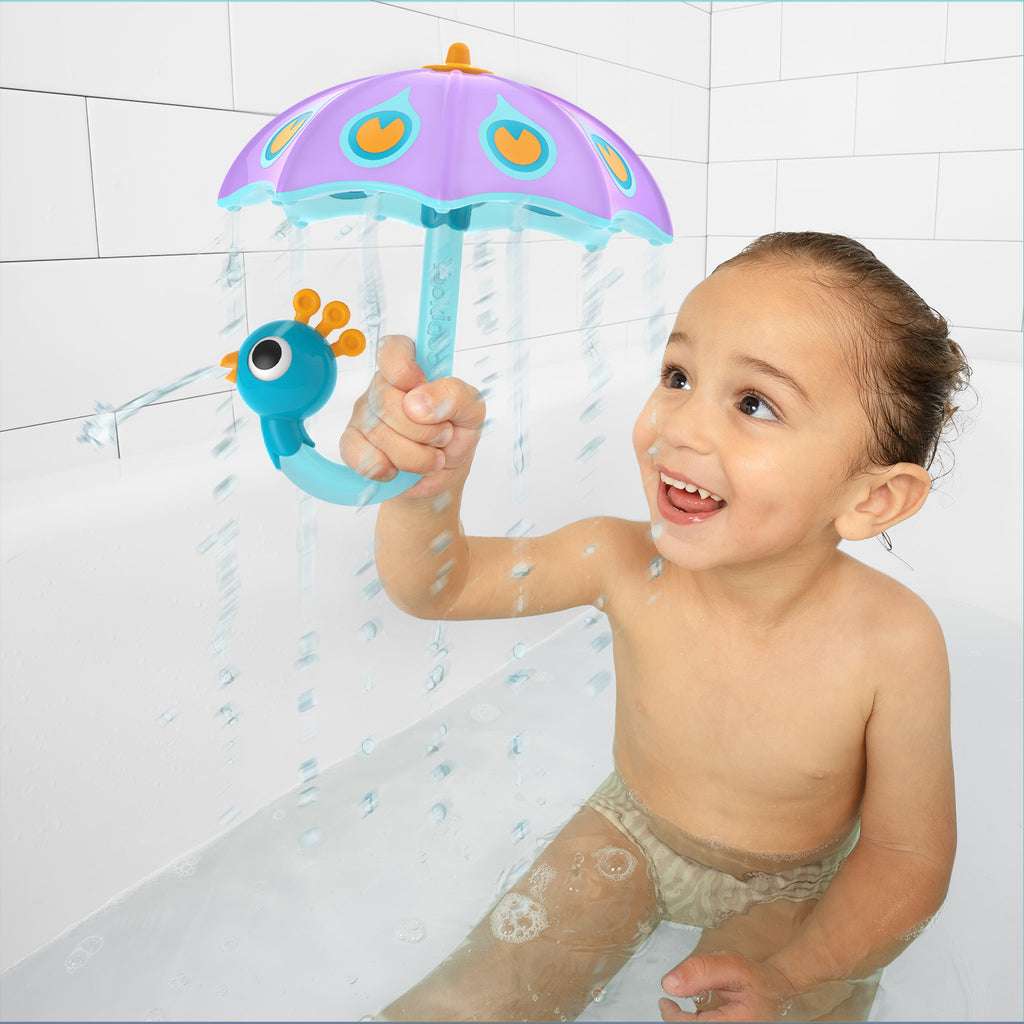 YOOKIDOO FILL 'N' RAIN PEACOCK UMBRELLA PURPLE - baby enRoute