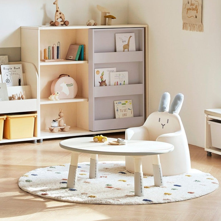 Iloom kid's bunny-shaped sofa in ivory