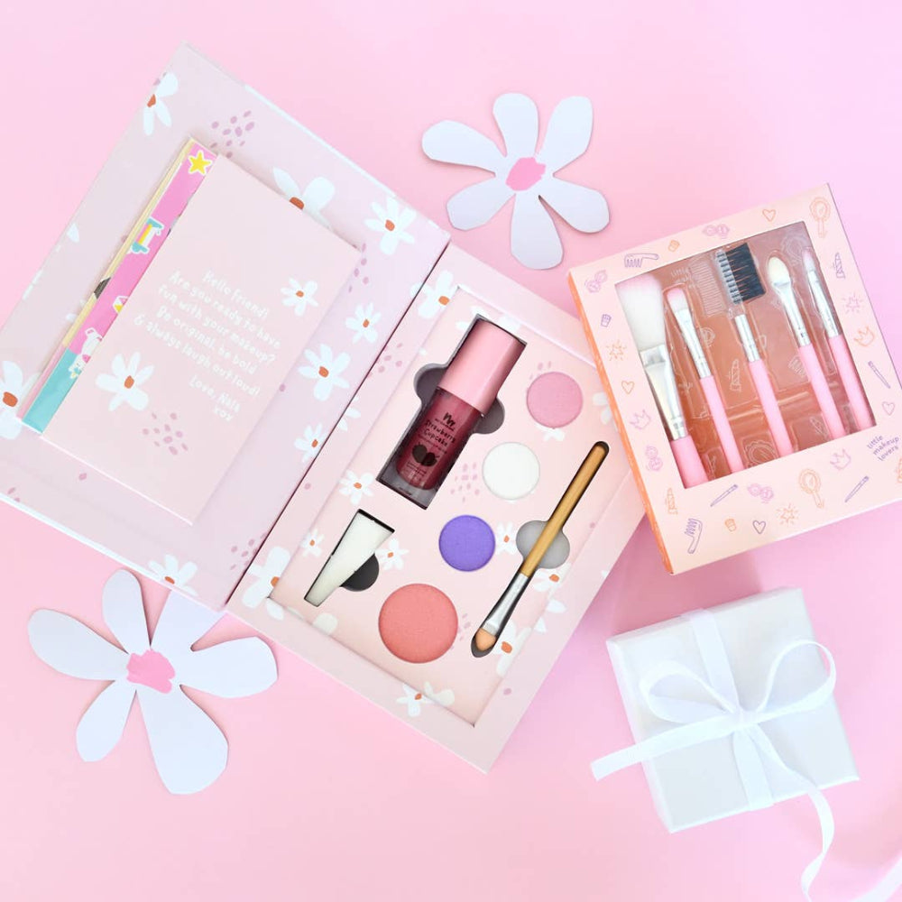 No nasties kids nala makeup palette kit pink two-piece set