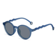 Olivio & Co Oval Sunglasses Adult Seaside Stripes Navy Blue