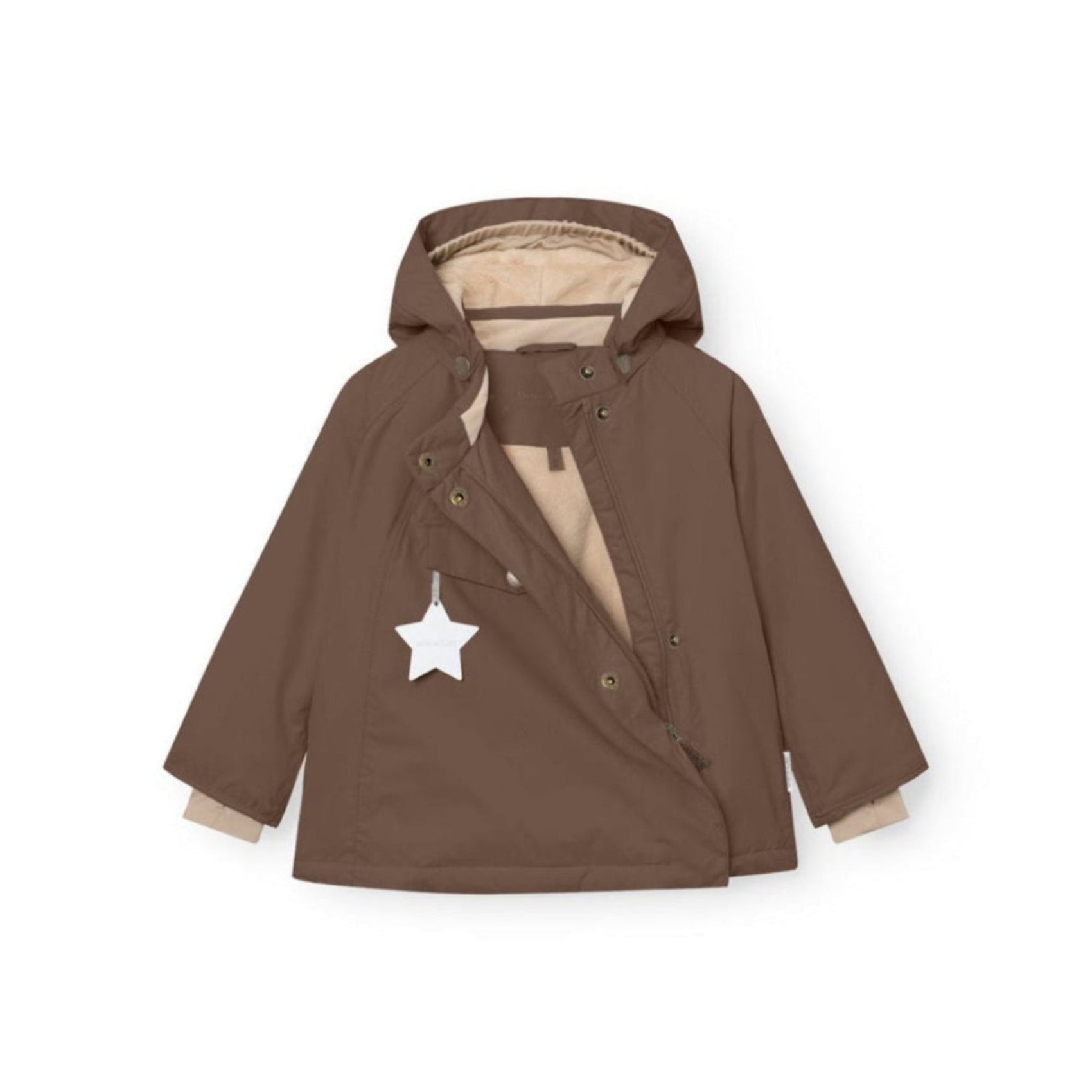 Mini A Ture Matwang Fleece Lined Winter Jacket Grs Chestnut Brown