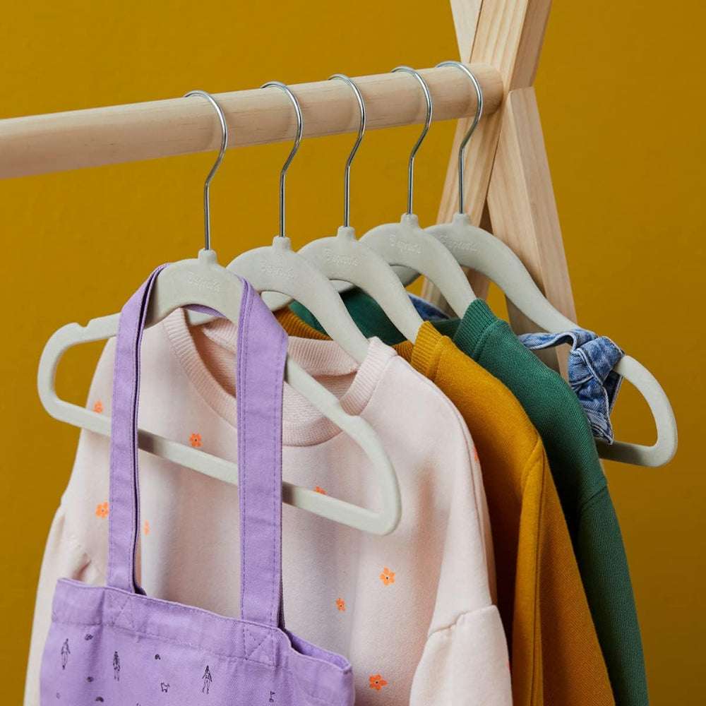 3 Sprouts Blue Velvet Non-Slip Hangers 10pc