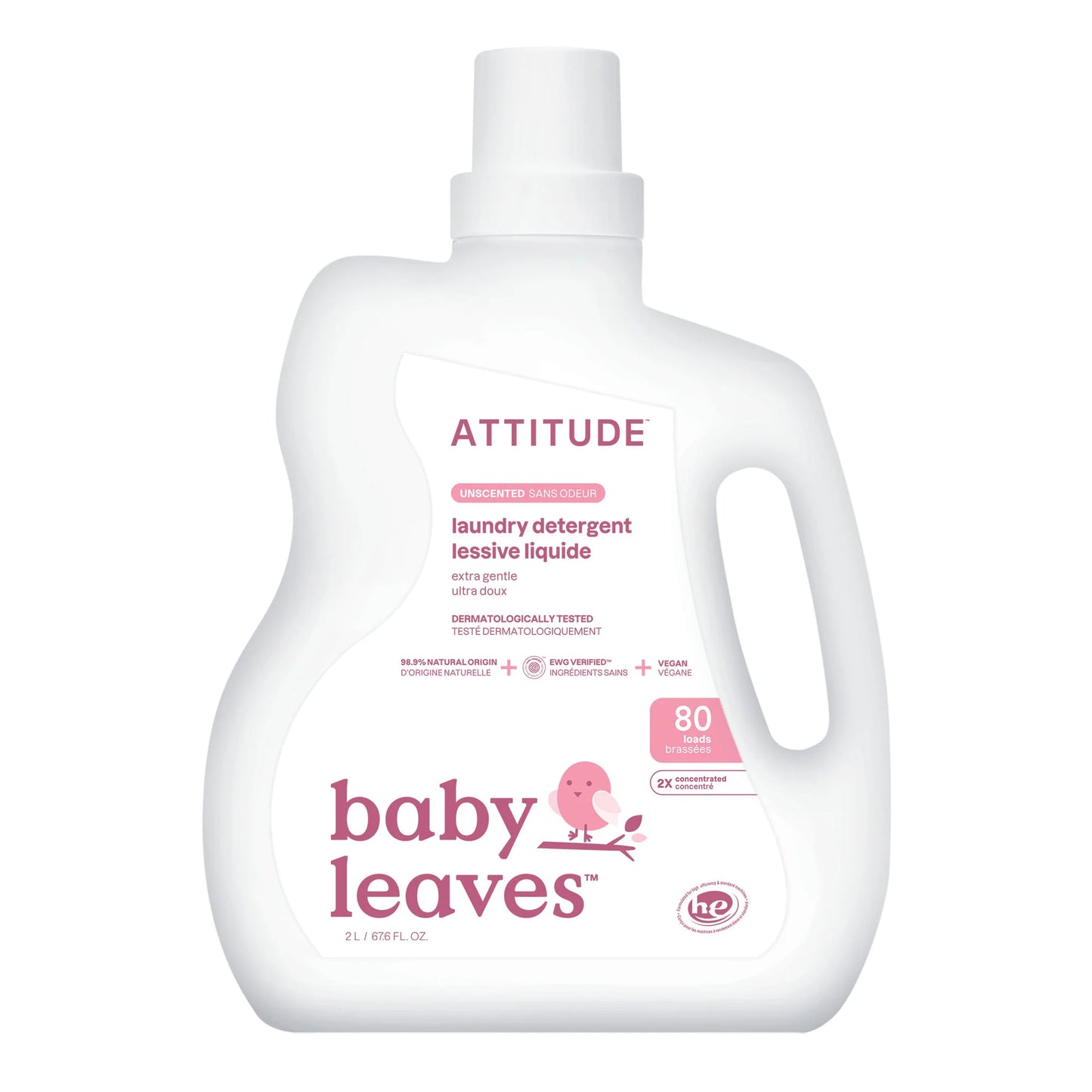 ATTITUDE LAUNDRY DETERGENT FRAGRANCE FREE 2L - baby enRoute