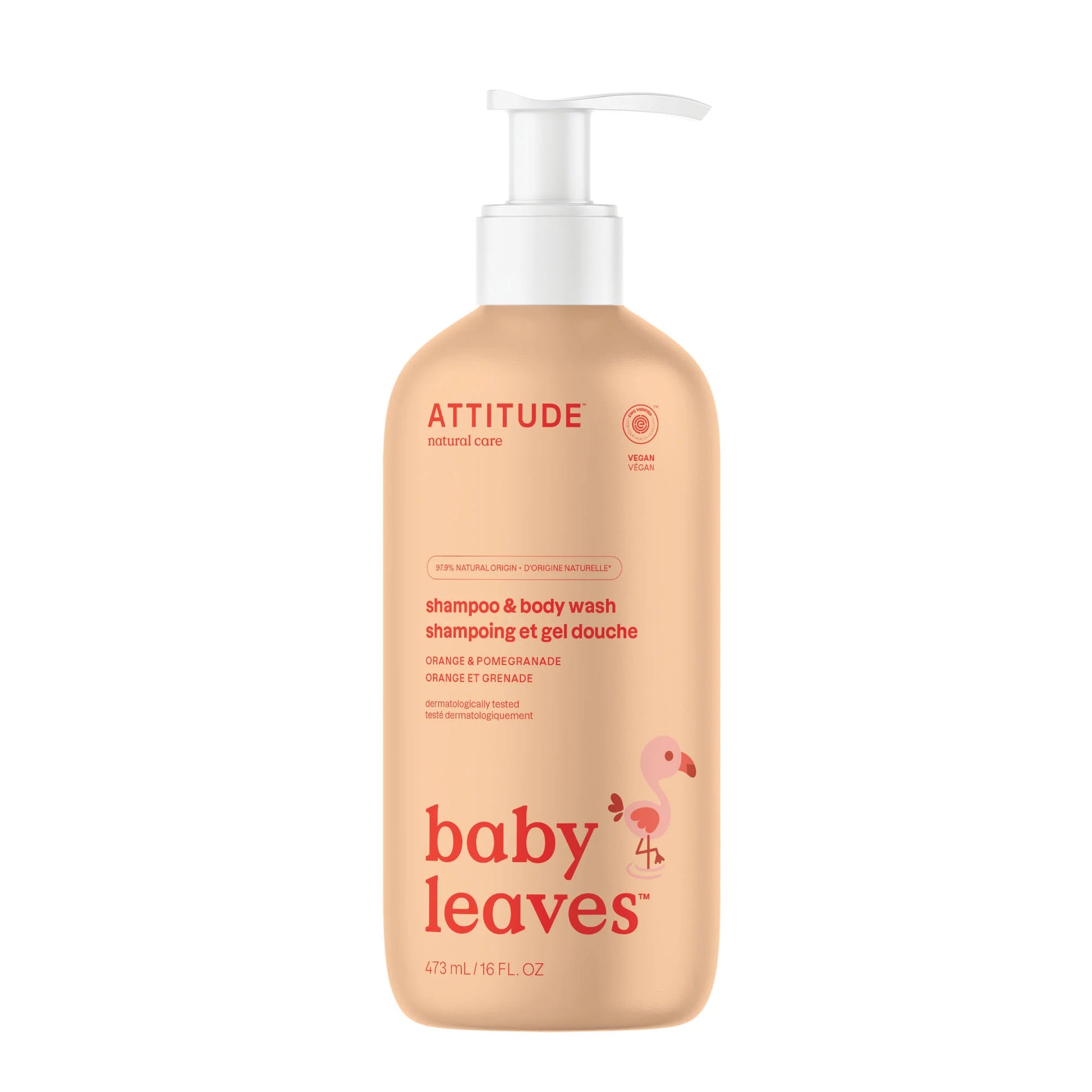 ATTITUDE BABY SHAMPOO AND BODY WASH 473 ML