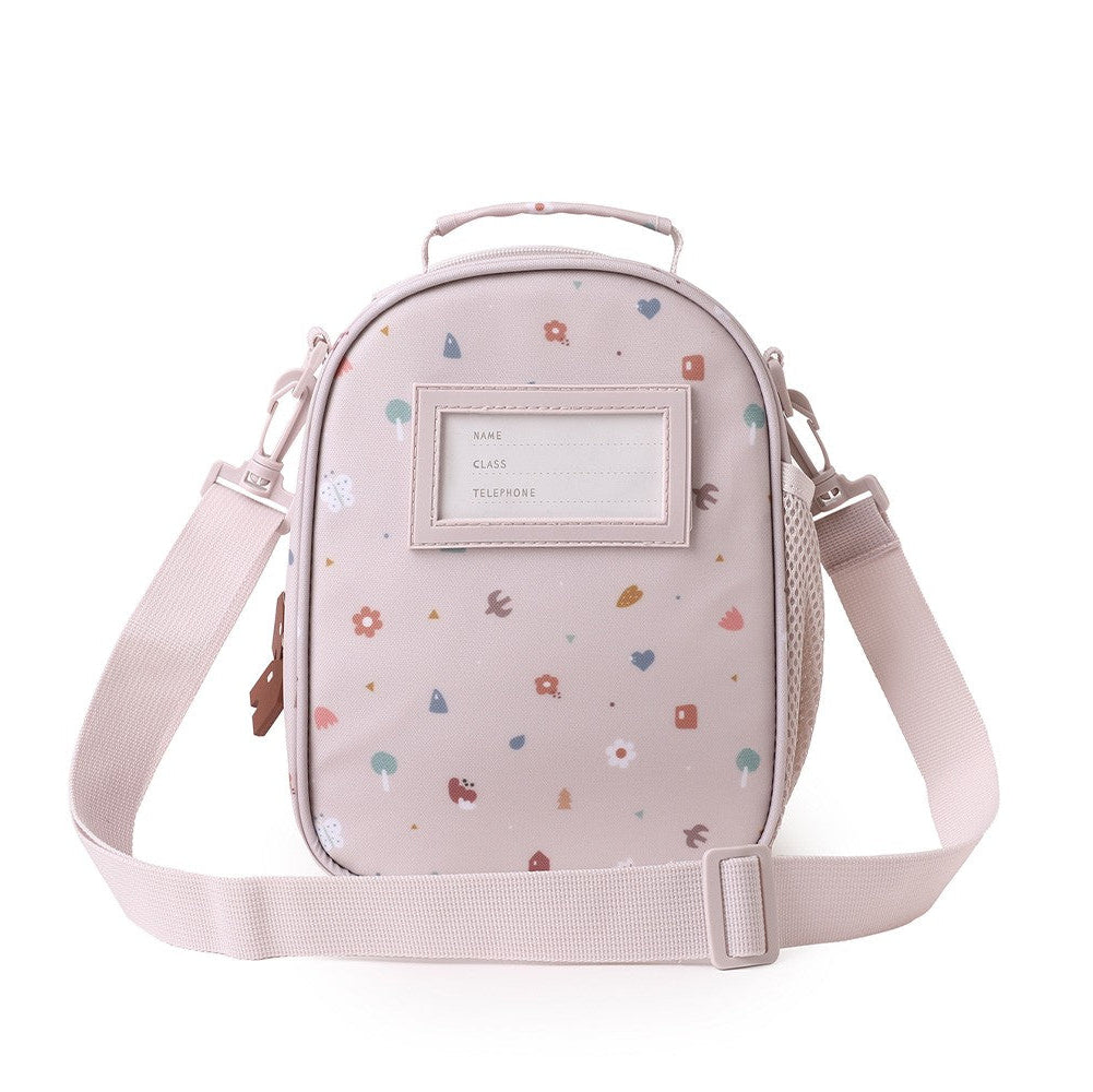 Tutete kids 3D thermal snack bag pink with pastel print