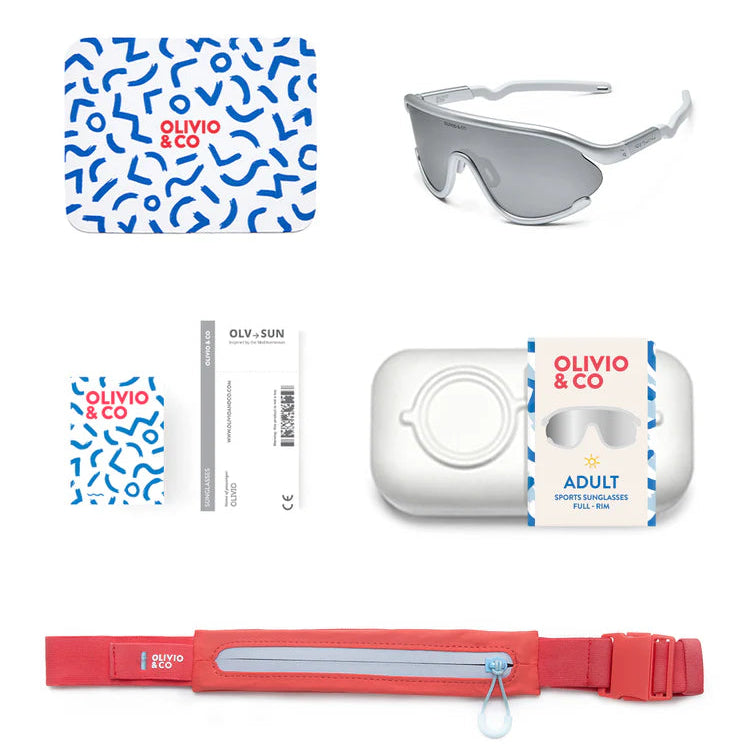 Olivio & Co sport sunglasses full-rim space silver; 5 items