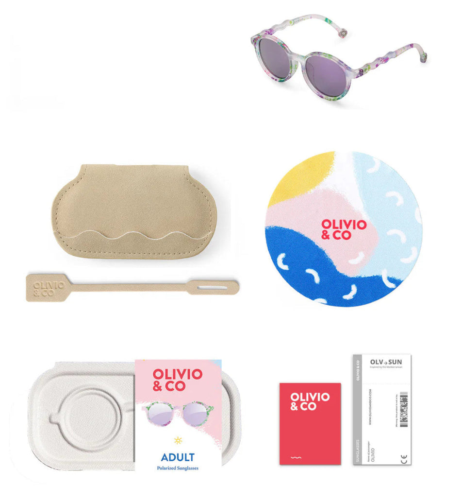 Olivio & Co Oval Sunglasses Adult Classic Olivio Wild Flower