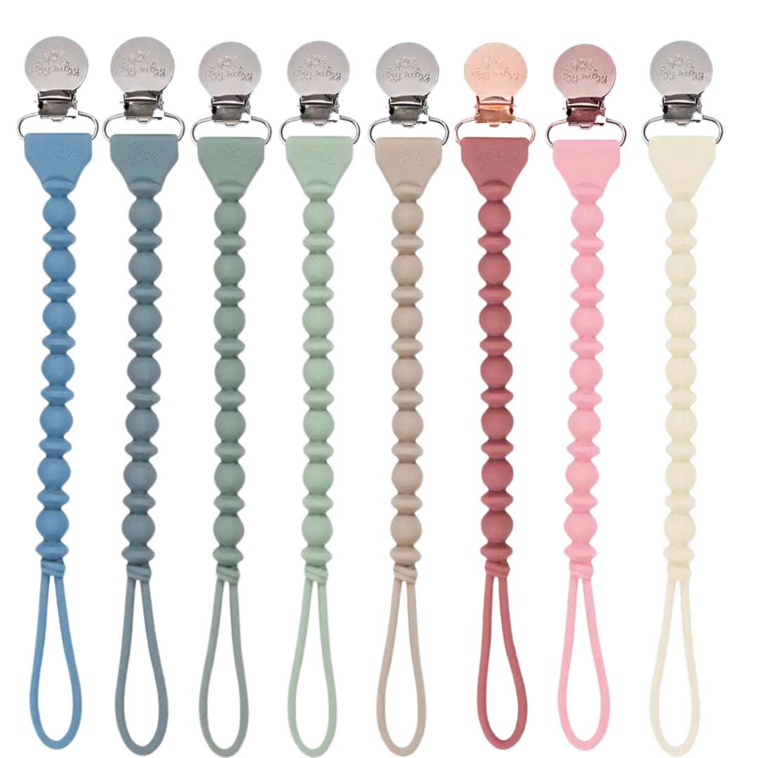 Itzy Ritzy Sweetie Strap Beaded Pacifier Clip