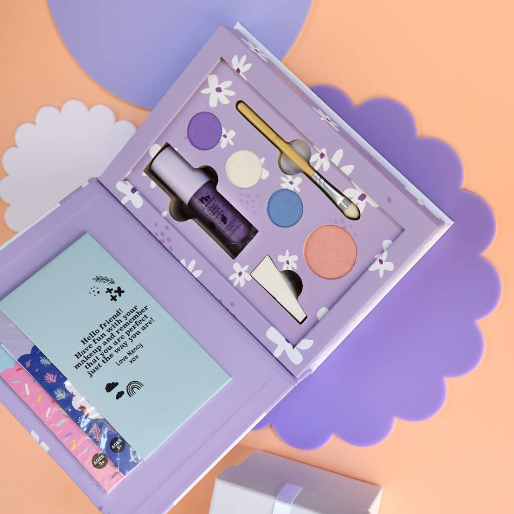 no nasties kids - Nancy Kids Natural Pressed Powder Purple Makeup Palette Kit - baby enRoute
